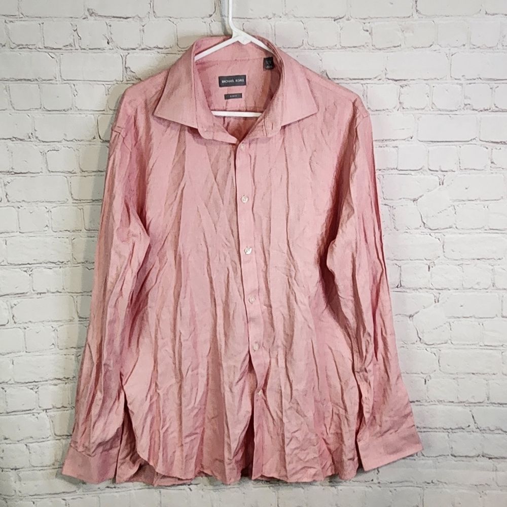 Men's Michael Kors "Slim Fit" longsleeve button-down shirt, size XL
